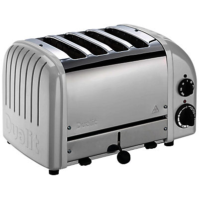Dualit Made to Order Classic 4-Slice Toaster Stainless Steel/Telegrey Gloss Dualit Made to Order Classic 4-Slice Toaster Stainless Steel/Telegrey Gloss